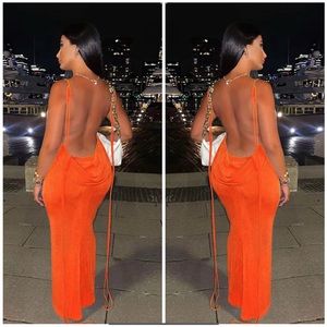 Orange Maxi Dress